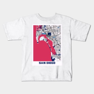 San Diego - United States MilkTea City Map Kids T-Shirt